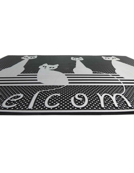 Felpudo rectangular 45X70 cm. Goma GRECALE