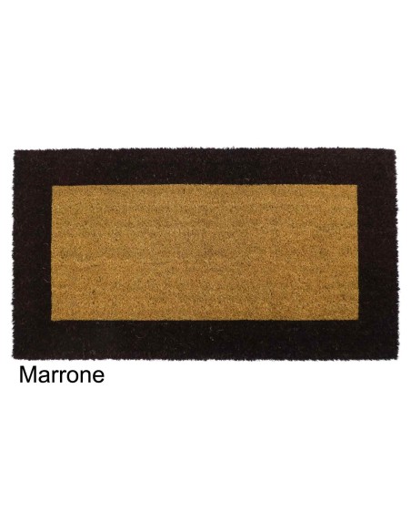 Rechteckige Fußmatte in Kokosnuss ECOCO BORDO