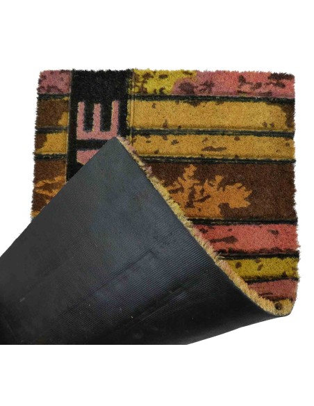 Doormat aus der Kokosnuss-Einmündung 45x75 cm. WOOD E STONE