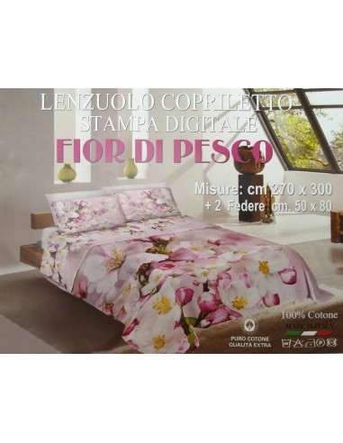 Camas con sábanas dobles con funda de almohada de impresión digital NATURA