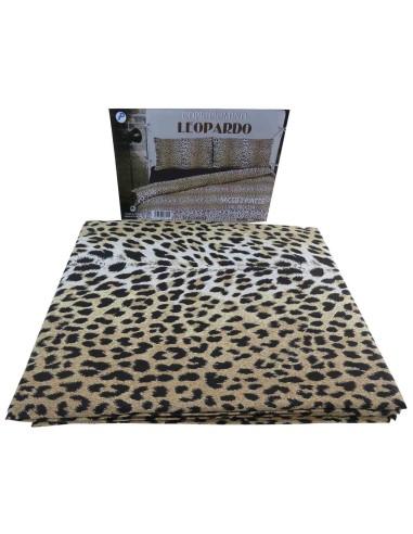 Funda de edredón de bolsa de algodón con fundas de almohada LEOPARDO