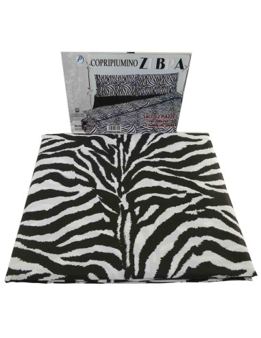 Funda de edredón de bolsa de algodón con fundas de almohada ZEBRA