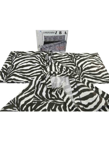 Parure copripiumino sacco cotone con federe ZEBRA