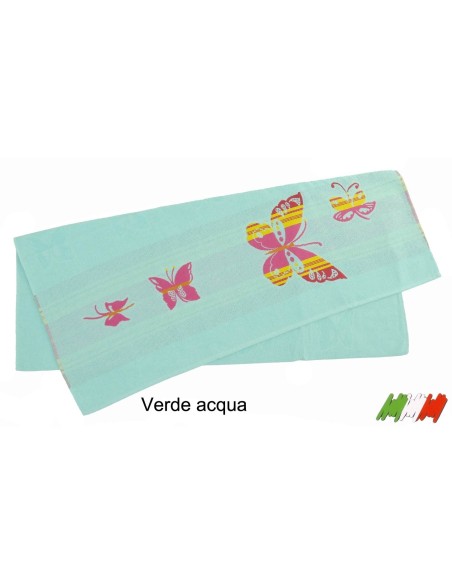 Plage de mer toile coton 100x175 cm. FARFALLA