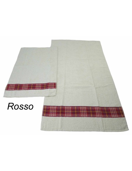 Paire de serviettes d'éponge SCOZZIA