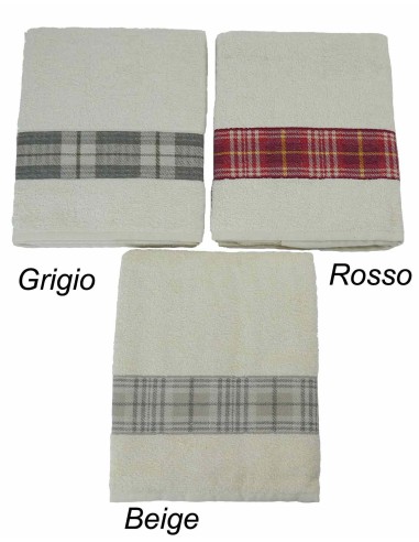 Coppia di asciugamani in spugna SCOZZIA