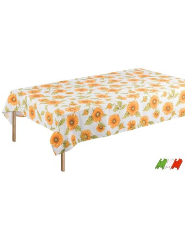 Rechteckige Tischdecke und quadratische bedruckte Baumwolle GIRASOLI
