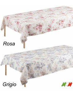 Tovaglia quadrata e rettangolare cotone stampato ROSE E LILLA 2