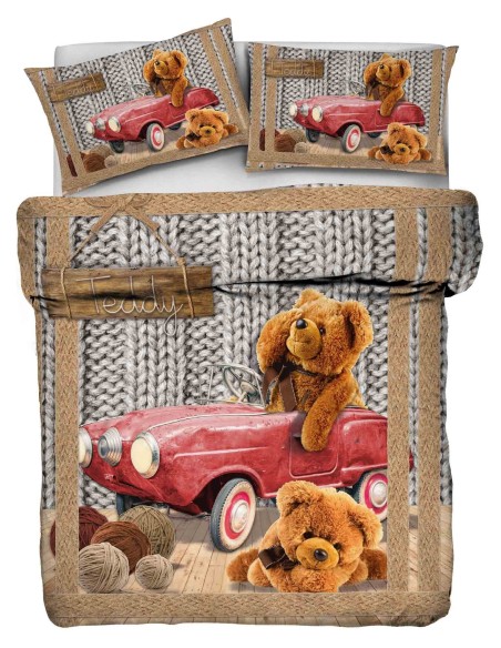 Funda de impresión digital de algodón y funda de almohada TEDDY DIGITAL