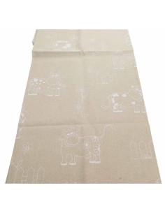 Tovaglia quadrata e rettangolare cotone stampato MUCCA