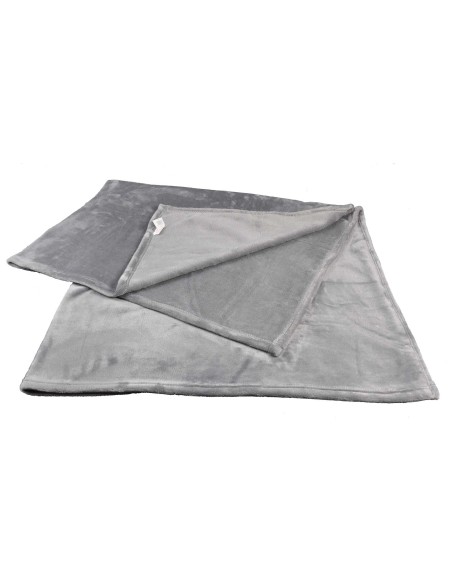 BOSTON Blau solid Vliesqualität Flanell 240 x 200 cm.