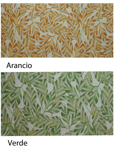 Alfombra de goma resistente a las manchas NATURAL FOGLIE