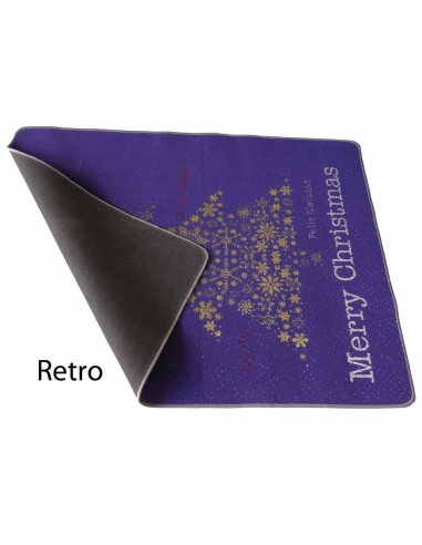 Tapis de Noel resined bordered MERRY CHRISTMAS TREE
