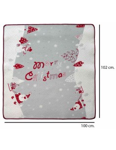 Alfombra de Navidad renada con borde SANTA CLAUS 2