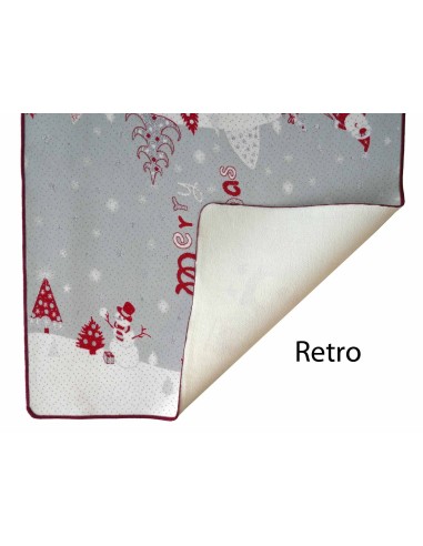 Tapis de Noel resined bordered SANTA CLAUS