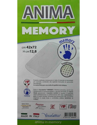 Anima guanciale Memory saponetta forata 42x72 cm.
