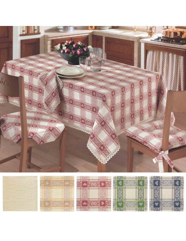 Mantel de algodón Jacquard DaMA