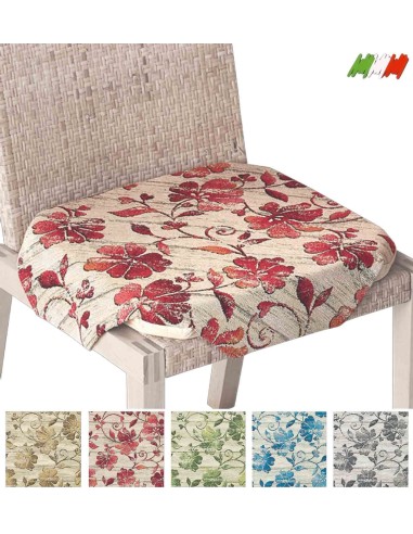 Coussin de chaise amovible avec ailerons jacquard ANAIS