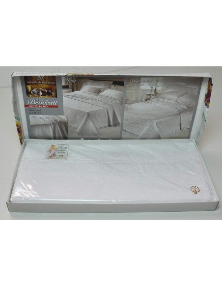 Copriletto cotone broccato jacquard KING