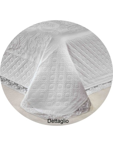 Jacquard de couverture de coton jugted placé double DIAMANTE