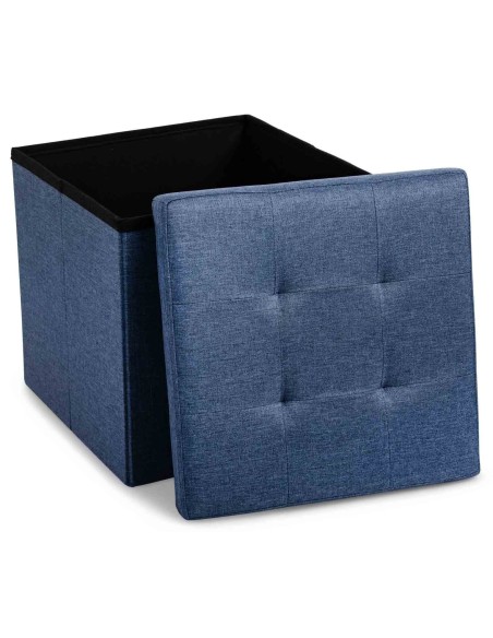 Pouf contenitore tinta unita LINEN