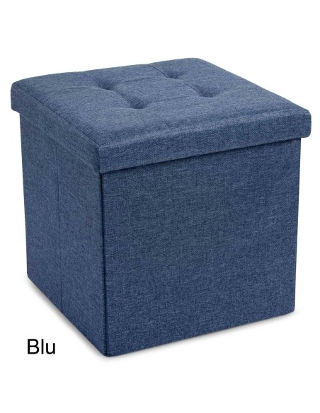 LINEN conteneur solide ottoman