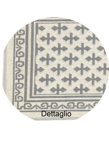 Tapis polyvalent en coton Giglio avec filet antidérapant