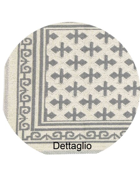Tapis polyvalent en coton Giglio avec filet antidérapant
