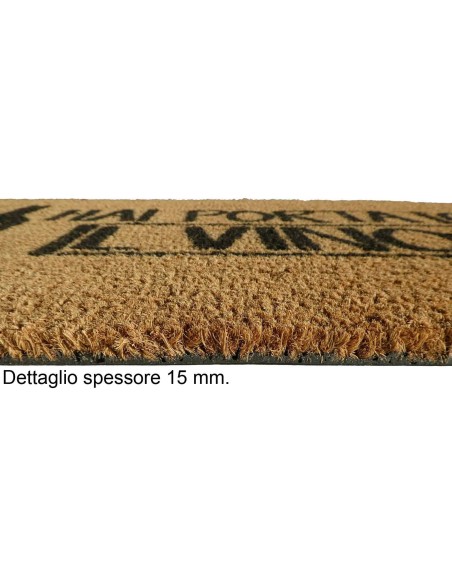 Mat Rectangulaire en cm de noix de coco. 40X70 ALLEGRO NATURAL WINE