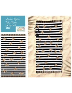 Telo mare spugna jacquard STARS 90x170 cm. 2