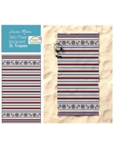 Serviette éponge de mer jacquard ST. TROPEZ 90x170 cm. 2