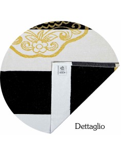 Telo mare spugna jacquard SKULL GOLD 90x170 cm. 2