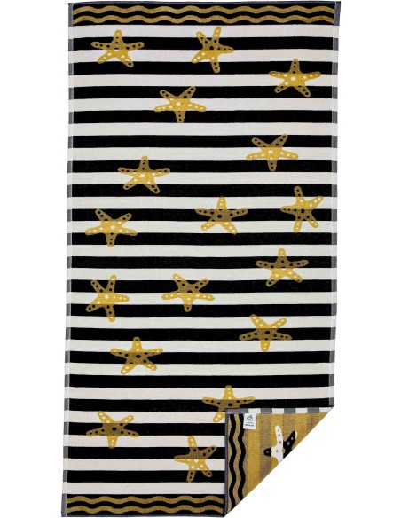 Telo mare spugna jacquard STARS 90x170 cm.