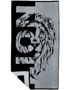 Serviette éponge de mer jacquard LION 90x170 cm.