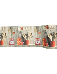 Tappeto multiuso passatoia antiscivolo largo 50 cm. BLOOMY taglio a vivo