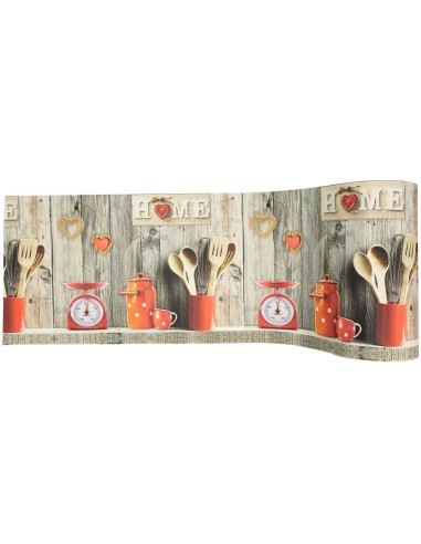 Tappeto multiuso passatoia antiscivolo largo 50 cm. BLOOMY taglio a vivo