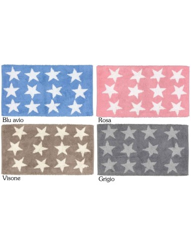 Tapis de bain en coton 55x90 cm. Poisson