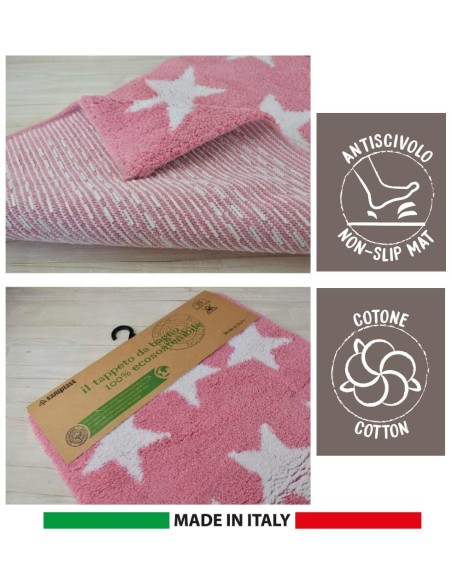 Tapis de bain en coton 55x90 cm. Poisson