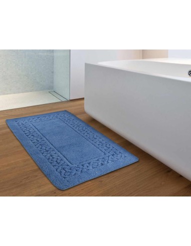 Set 3 pezzi tappeto bagno cotone antiscivolo ISCHIA