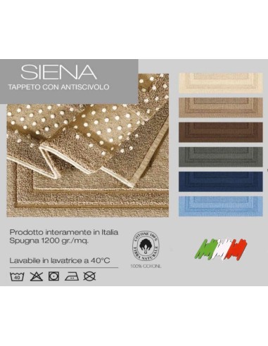 Tapis de salle de bains antidérapante d’éponge DE SIENNE