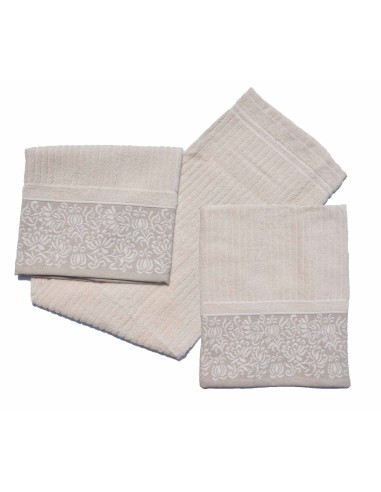 Agata coppia di asciugamani in spugna cotone