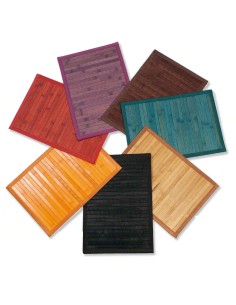 Couleurs de tapis en bambou polyvalent lane