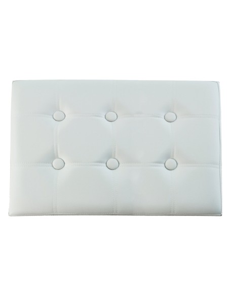 Ecopelle rangement couleur unie Ottoman BIG