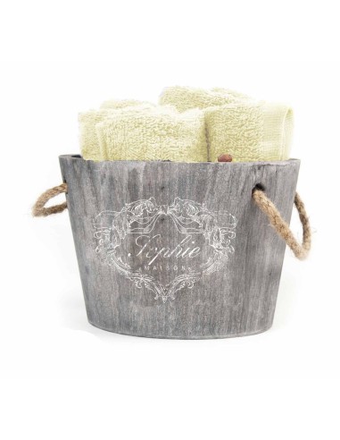 Débarbouillettes ensemble 4 pièces dans un bocal MASTELLO