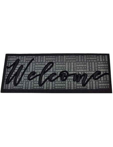 Beflockte Tür Matte 25 x 70 cm. WELCOME FLOMAT