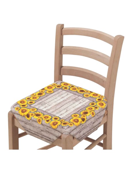 Coussin de chaise inamovible avec vague TURNSOLE nageoires impression numérique