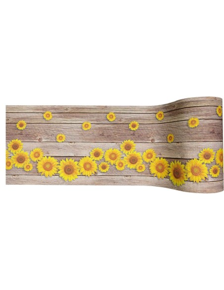 Alfombra multiusos antideslizante de 50 cm de ancho. ONDE GIRASOLE corte en vivo