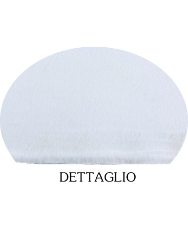 Tappeto per albero di Natale bianco rotondo