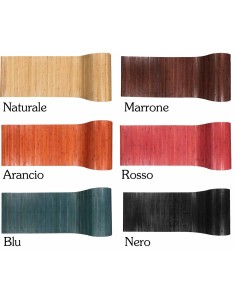 Tappeto bamboo cucina tinta unita antiscivolo, a metraggio 2