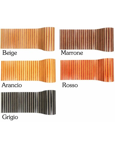 Tappeto bamboo cucina degrade antiscivolo, a metraggio